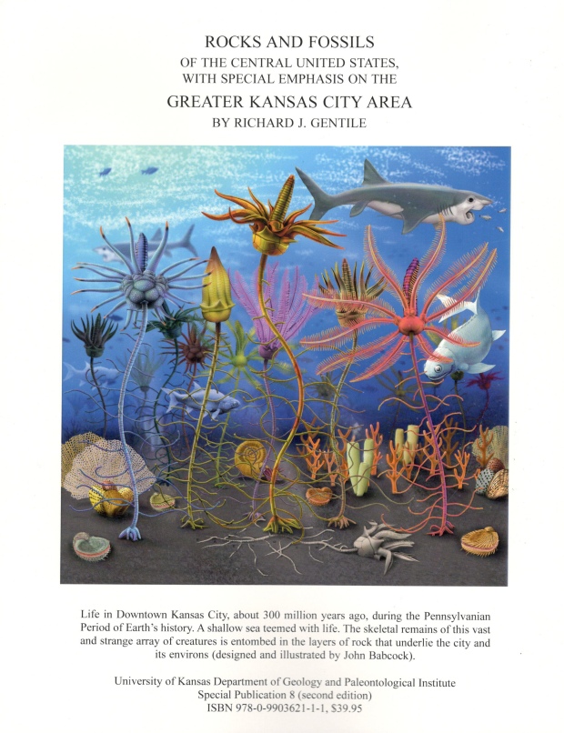 The back cover of Richard Gentile's book, Rocks and Fossils of the Central United States with Special Emphasis on the Greater Kansas City Area